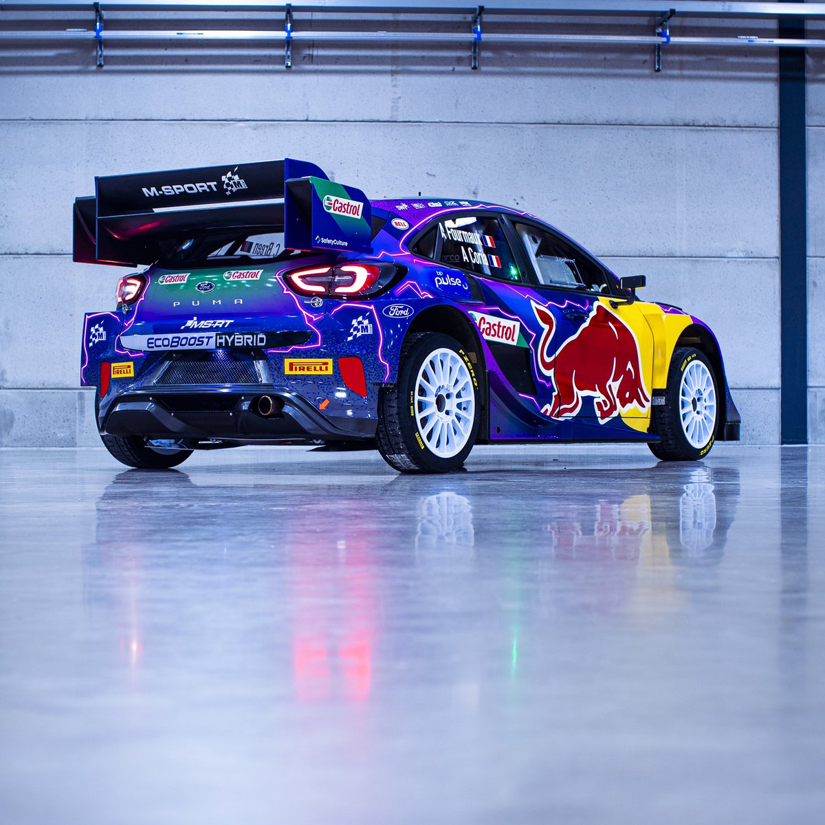 Craig_Breen's tweet photo. How good does this look? 😍 Our chariot for 2022, the @MSportLtd Ford Puma Hybrid Rally1. 

#WRC #Rally1 https://t.co/SvMjCUWoCC