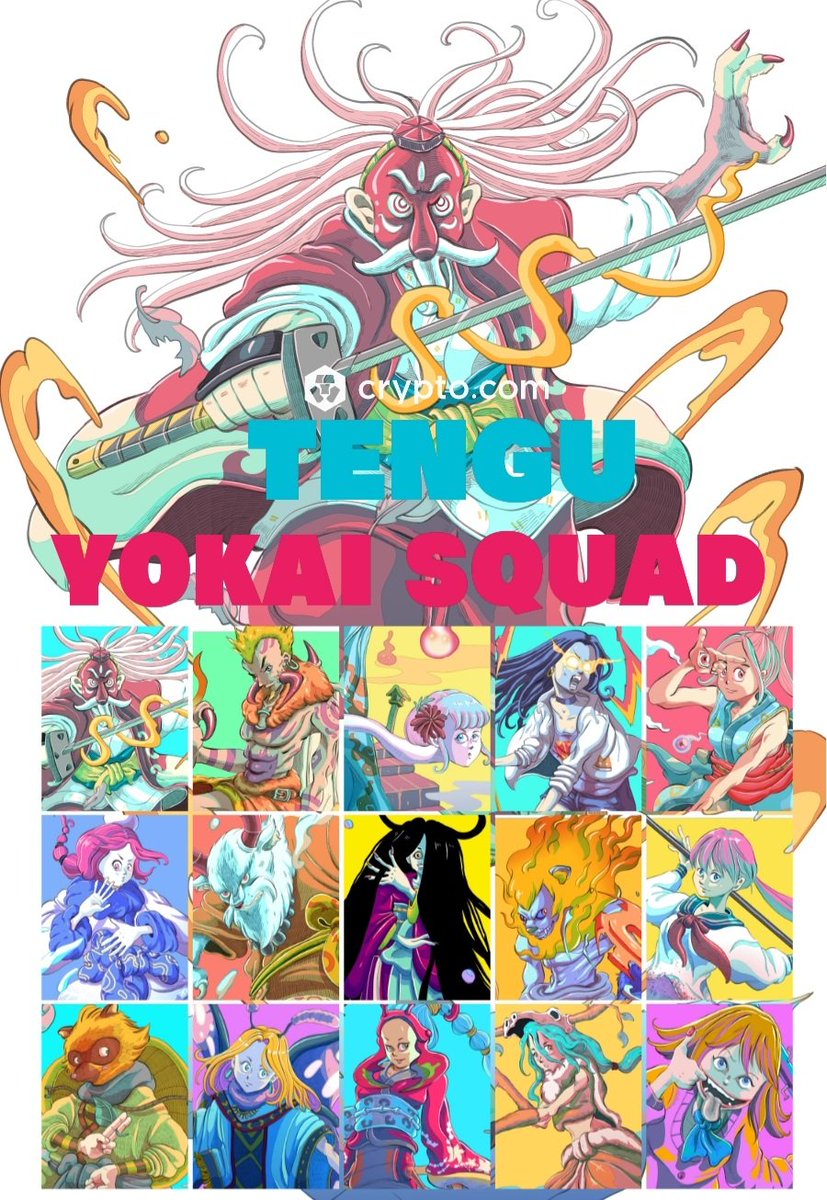DROP ALERT : TENGU NOW AVAILABLE IN YOKAI SQUAD COLLECTION AT CRYPTO.COM
CLICK FOR COLLECT ALL YOKAI
crypto.com/nft/collection…

#cro
#cryptocommunity 
#NFTthai 
#NFTJapan 
#nftkorea 
#NFTshill 
#NFTCollector