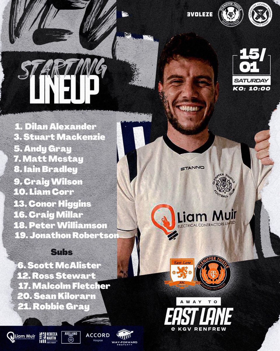 GlenifferT_AFC's tweet photo. Full Time

East Lane 1 — 2 Gleniffer Thistle 

Goalscorer’s 
⚽️ @ConorHiggins (78 mins) 
🅰️ @stumac07 
⚽️ @HeresssJonny (89 mins) 
🅰️ @CraigyMillar02 

MOM - @stumac07 

First game of 2022 and it was a story of two half’s. Tough game but great to get the 3pts.

🧡🖤⚽️ https://t.co/uOx4Y1bohO