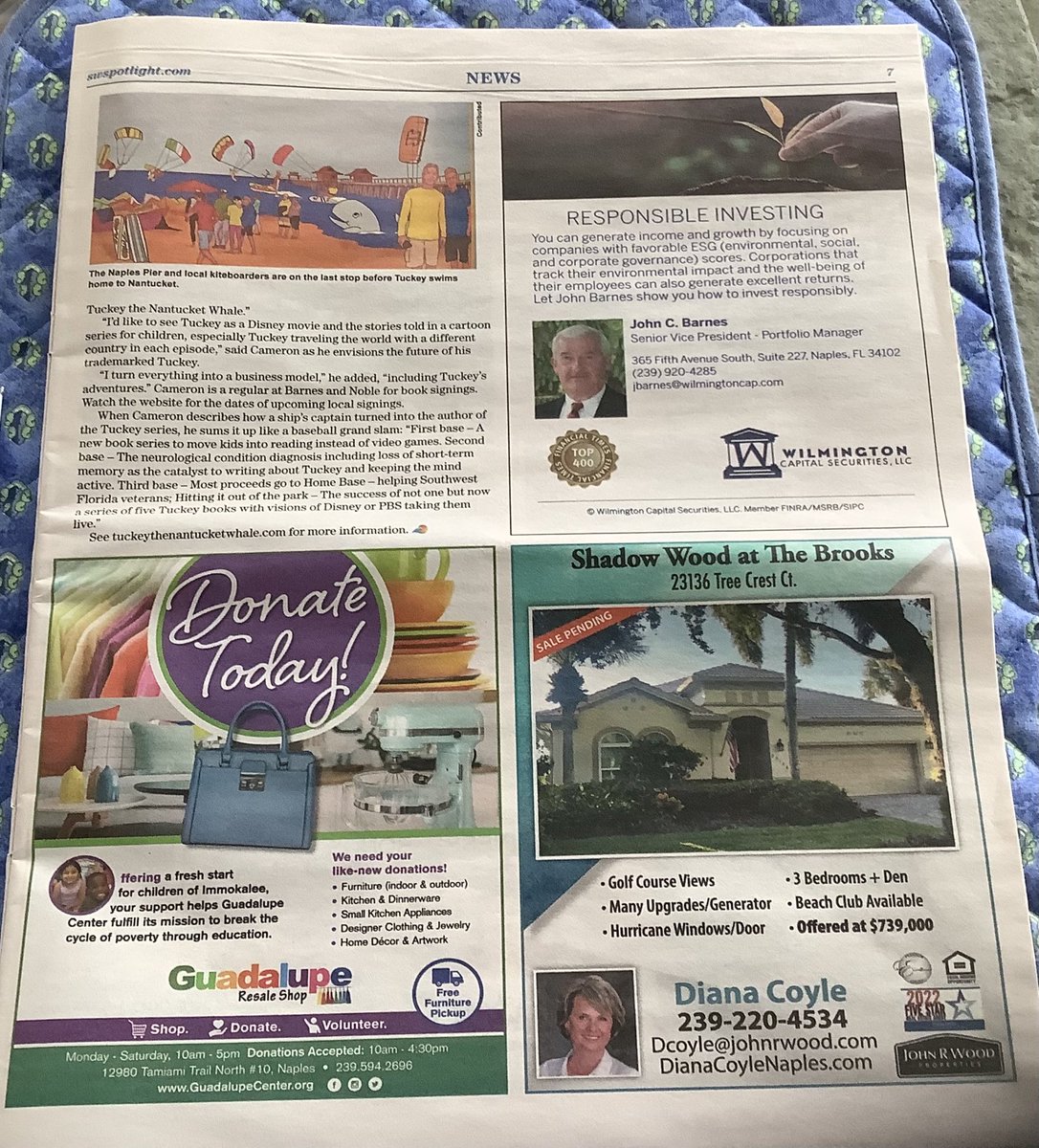 nantucket91's tweet photo. Another super Tuckey article! Go Tuckey! Go Spotlight News Magazine! https://t.co/j2DNeespYm