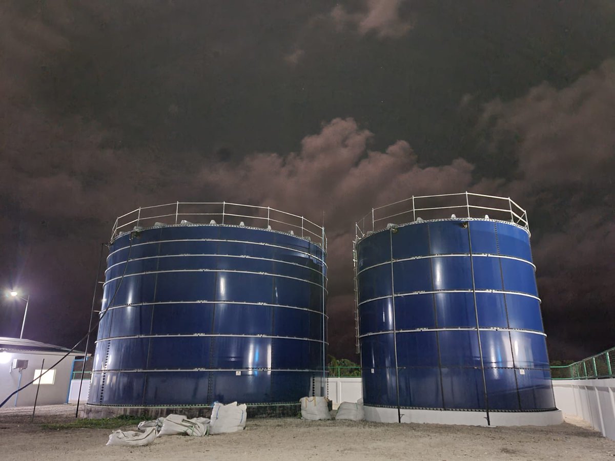 MoEnvmv's tweet photo. GCF Funded water supply project implemented  by @MoEnvmv , in Sh.Foakaidhoo  has been completed &amp; system testing &amp; commissioning is ongoing. It will  be handed over to utility company, Fenaka after testing and commissioning and operators will be trained. #WATSAN #Fenfahi #GCF https://t.co/yMyaARkyQq