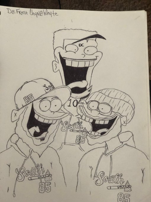 Did this so long ago and still never sent it to the trap @85SouthShow  🤣😂 it&rsquo;s hanging on my wall selfishly<a href="/tag/art"class="tags"><span>#art</span></a><a href="/tag/artist"class="tags"><span>#artist</span></a><a href="/tag/fanart"class="tags"><span>#fanart</span></a><a href="/tag/blackartist"class="tags"><span>#blackartist</span></a><a href="/tag/dafinestcreations"class="tags"><span>#dafinestcreations</span></a>