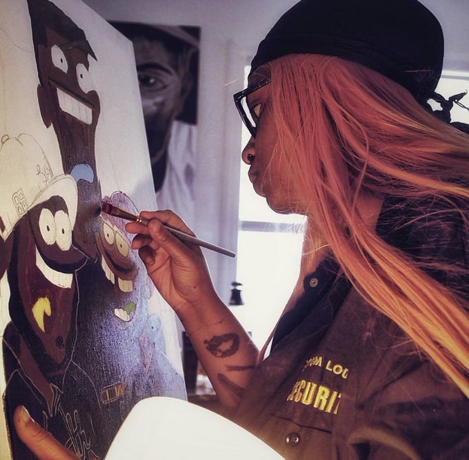 Did this so long ago and still never sent it to the trap @85SouthShow  🤣😂 it&rsquo;s hanging on my wall selfishly<a href="/tag/art"class="tags"><span>#art</span></a><a href="/tag/artist"class="tags"><span>#artist</span></a><a href="/tag/fanart"class="tags"><span>#fanart</span></a><a href="/tag/blackartist"class="tags"><span>#blackartist</span></a><a href="/tag/dafinestcreations"class="tags"><span>#dafinestcreations</span></a>