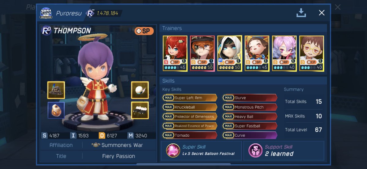 thefreebachelor's tweet photo. I may have a new SP deck after today’s test run. Maybe I can hit RR w/the right cores? #BaseballSuperstars2020 #BaseballSuperstars2021 #BBSS #Com2us #Gamevil #gacha #gachalife #gachagaming #gachagame https://t.co/lwaL8H4B12