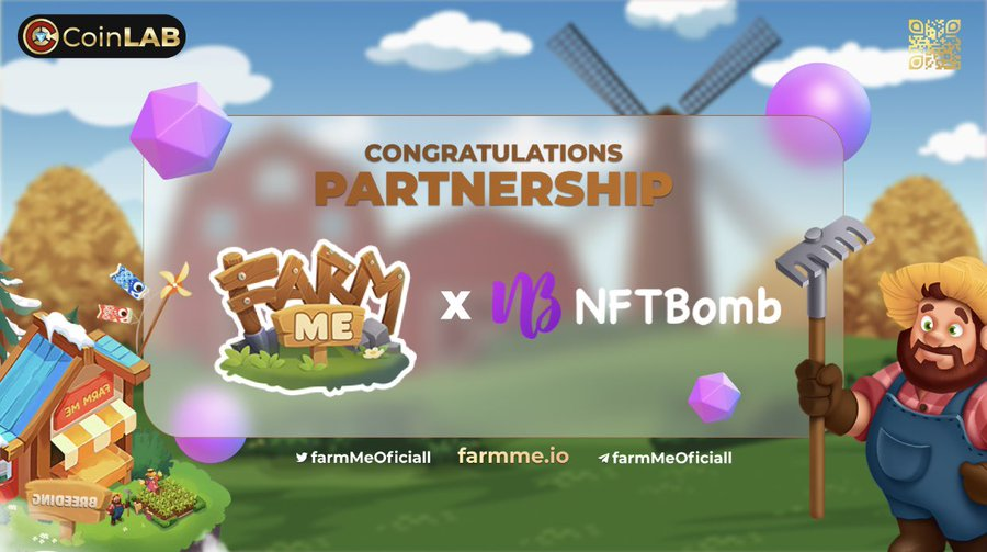 henk_wahyu's tweet photo. πCongrats on the partnership between
@FarmMeOfficiall & @NFTBomb
Let's me introduce #NFTBomb to you
πIt's the first NFT protocol ecologicial project, will support #Farmme to conquer the gamefi world.
#CoinLAB https://t.co/gwEsBeqgyE