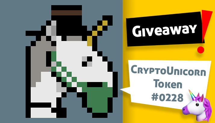 🎁 NEW Giveaway 🎁

Winner will get the CryptoUnicorn Token #0228 !!  🦄
opensea.io/collection/uni…

Do two things:
✅ Like, Retweet and Follow
✅ Post your wallet address within 24 hours in the comments!

🔥🔥🔥🔥🔥🔥🔥🔥🔥
#NFT #NFTGiveaway #OpenSeaNFT #NFTartist #nftart #opensea