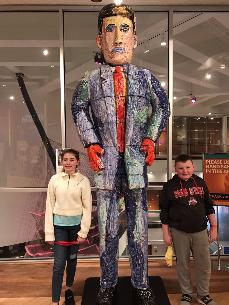 CamEleanorWV's tweet photo. The kids are enjoying the Clay Center. They even wanted to be Big Jim and Baby Dog. #ClayCenter #SweetCaroline #HeyJude https://t.co/4se1AY0XPN