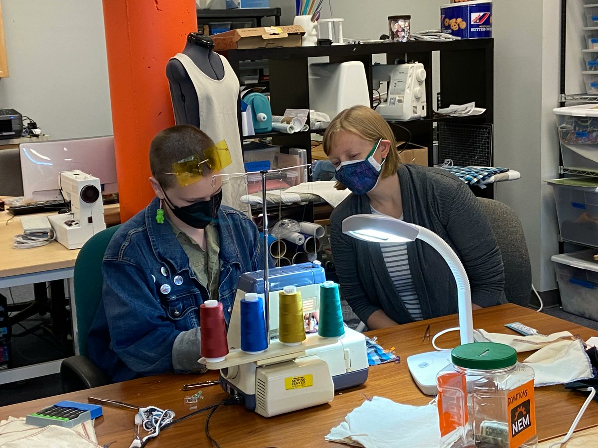 northendmakers's tweet image. Serger basics class was great! Folks found it was not as intimidating as they thought! #seattlemakerspace #sergerclass #sewing #makersgonnamake #northendmakers