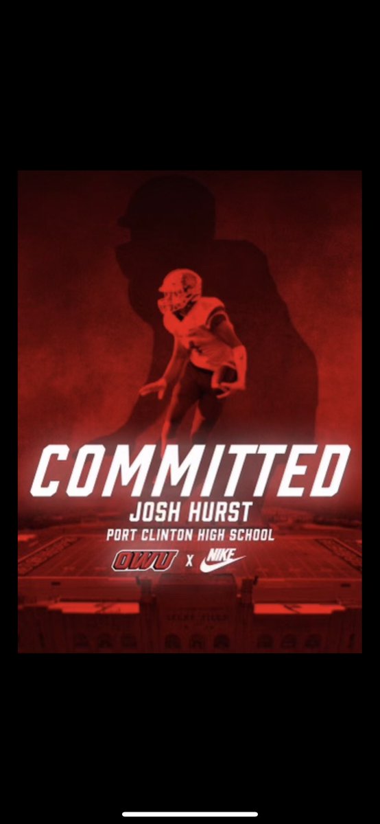 Josh_Hurst4's tweet photo. Committed⚫️🔴@Ted_Houlihan @OWUBishopFB Hit my guy @braydenspe for the tough edit‼️ https://t.co/b3AkEPS2JW