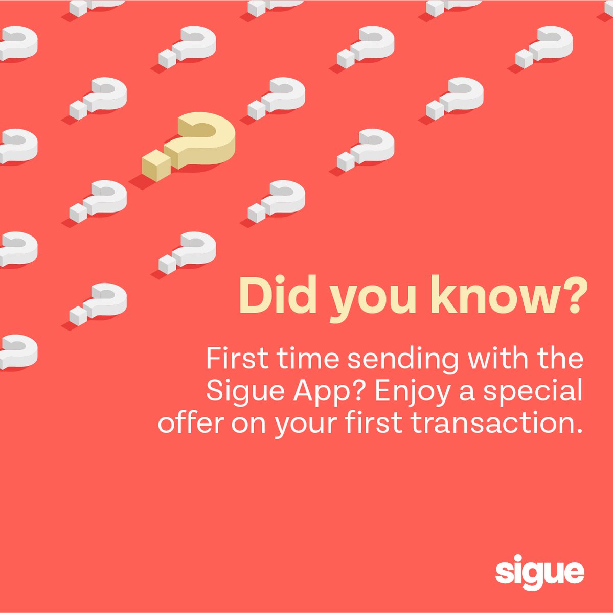 SigueCorp's tweet image. Enjoy a special offer when you  make your first transaction via the #SigueApp. Visit our website for more details 💰💻👍

sigue.com

#firsttransaction #sendmoney #moneytransfer #specialoffer