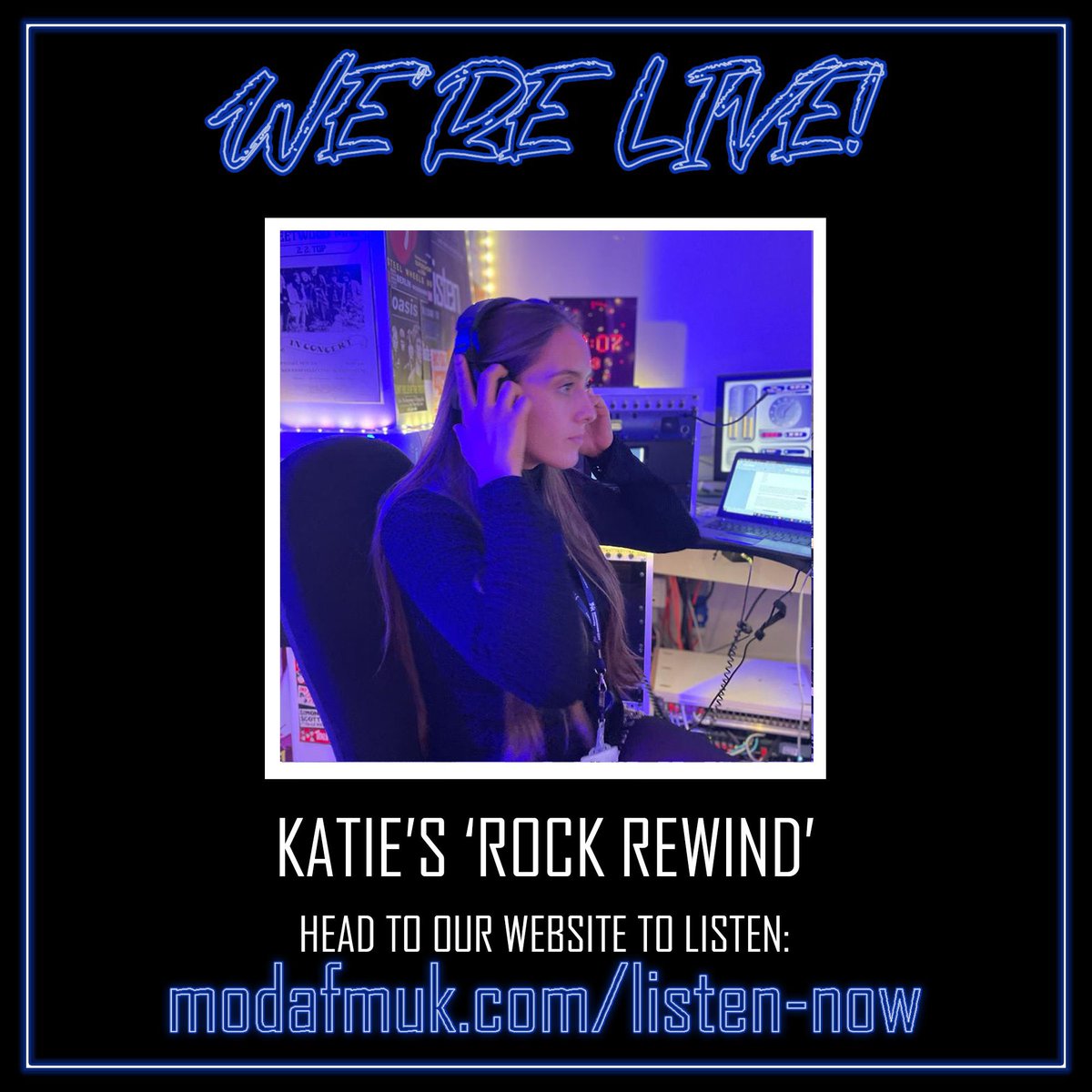 Join Katie now on modafmuk.com/listen-now for her show The Rock Rewind! modafmuk.com/listen-now #modafm #modafmuk #birminghammusic #birminghamradio #radio #music #fashion #culture #birmingham