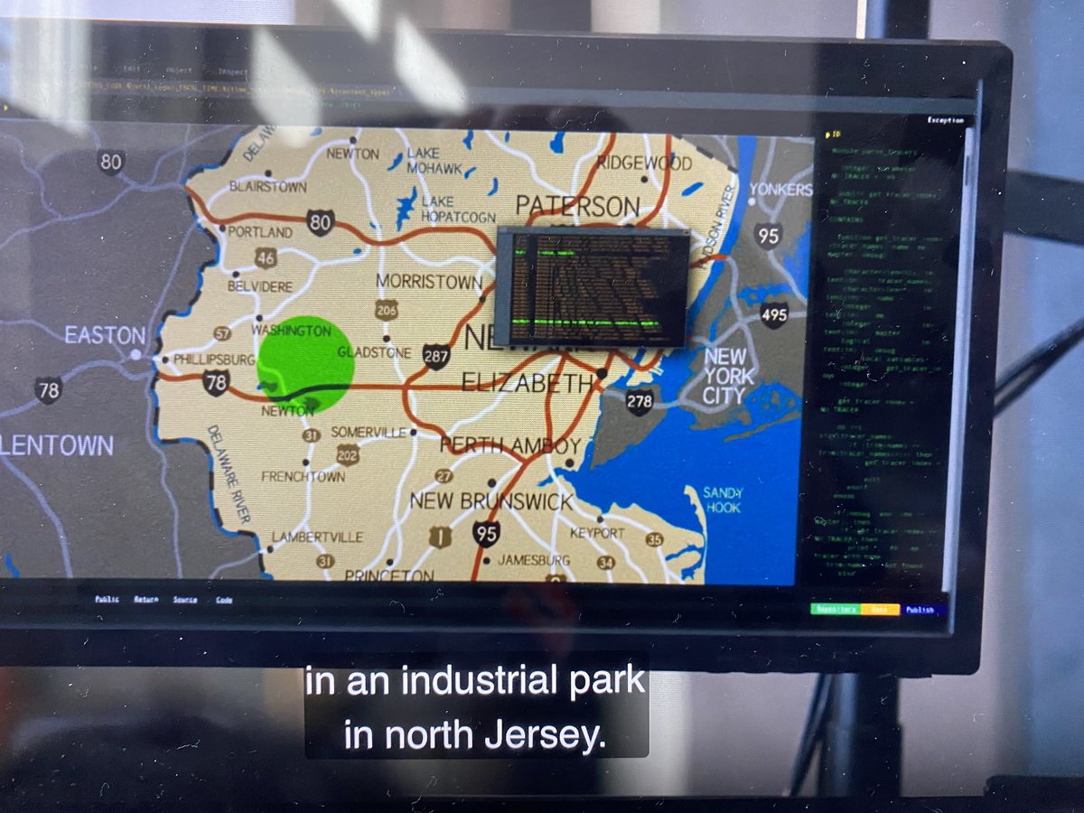 clayweb's tweet photo. Law&amp;Order(OC)’s @ainsleyseigers  character brought up New Yorkers’ concept of a @NJGov map. https://t.co/WudoTsbKbX