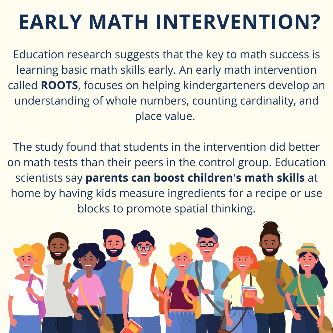 <a href="/PositivParentng/">Positive Parenting</a> NEW! Students placed in a new <a href="/IESResearch/">IES Research</a> #ROOTS intervention did better on math tests than their peers who did not participate. The program may also help improve outcomes for #ESL students

Read more Here! ow.ly/Vb2850HtgfA