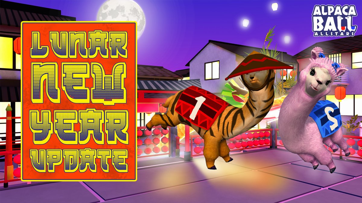 Ring in the Lunar New Year with an all-new update in Alpaca Ball: Allstars! 

The latest update introduces two new costumes - Chinese bun hairstyle and Oriental hat. Enjoy the festive season with these new costumes in the Chinatown stage!

#AlpacaBall #NintendoSwitch #Steam