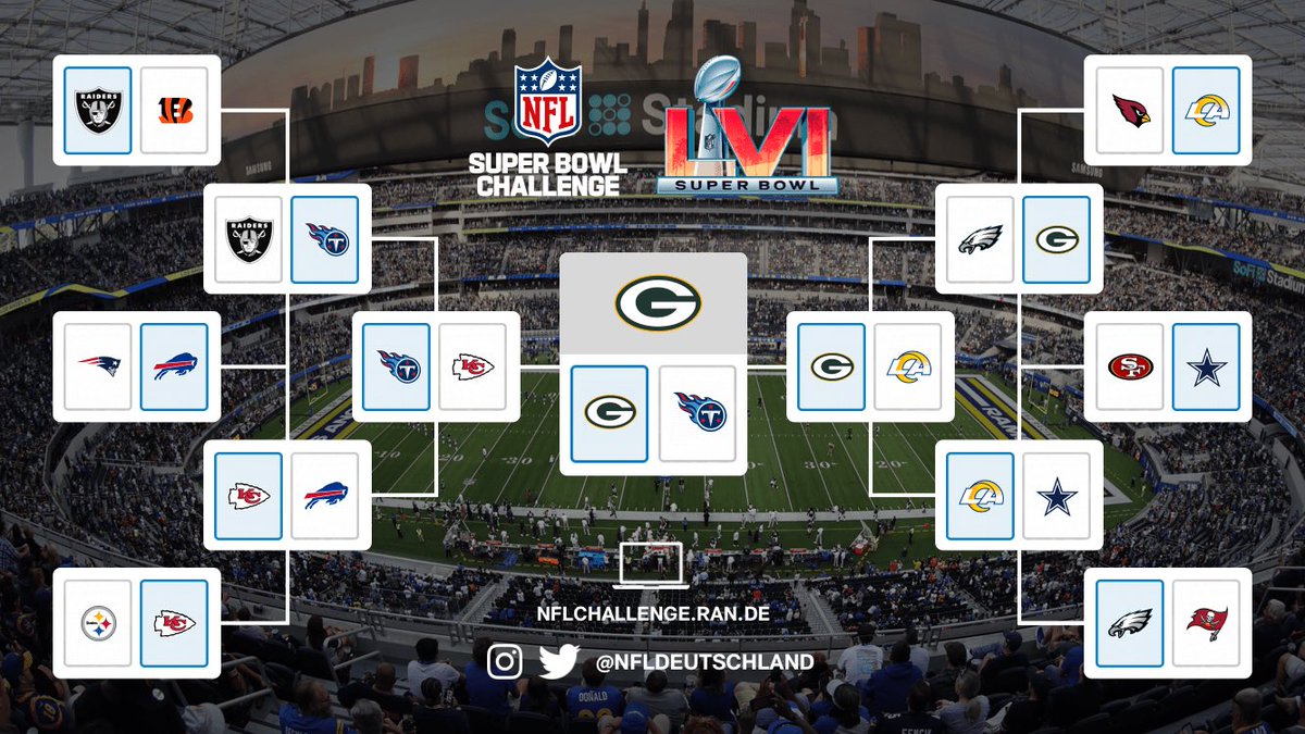 vkhvost23's tweet photo. Mal sehen, ob ich richtig liege…
#nfl #NFLPlayoffs #tipspiel #ranNFLsuechtig #GoPackGo https://t.co/AWSJ2rrO1U