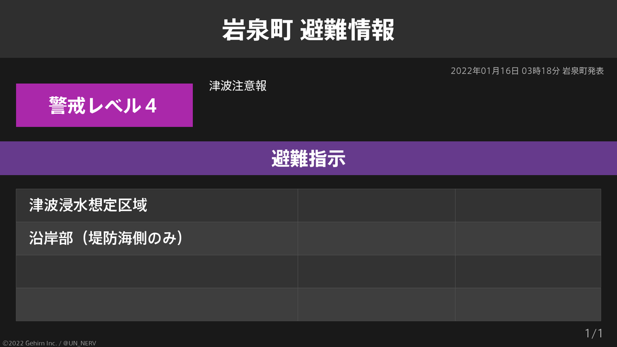 岩手県岩泉町 避難指示】 岩手県岩泉町に避難指示が発令されています。