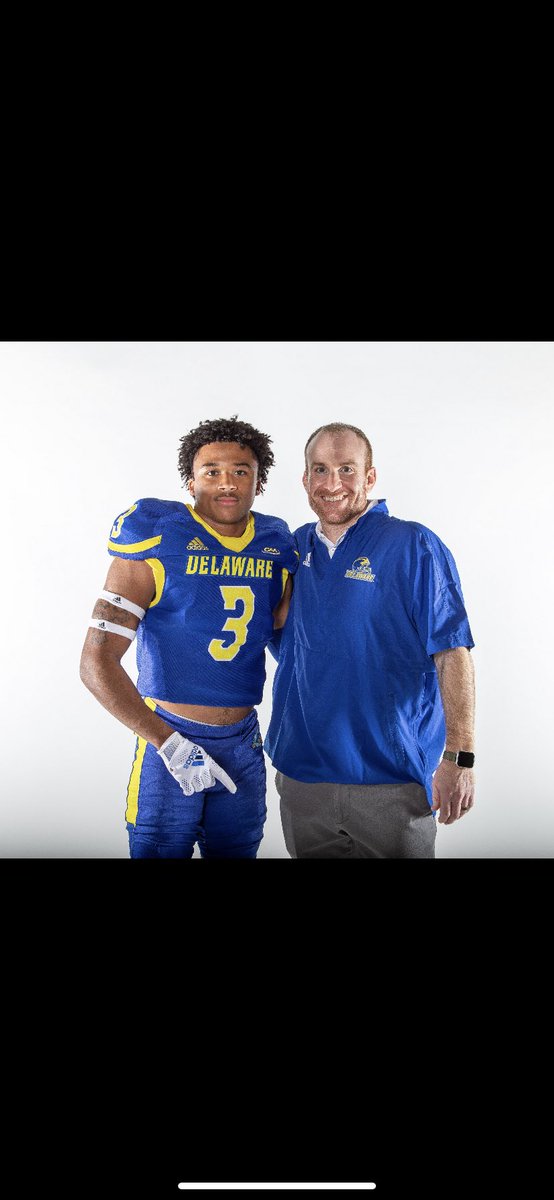 jalynwitcher03's tweet photo. After an amazing visit, much prayers  and a humbling conversation with my family, I would like to say I will be continuing my academic and athletic career to the University of Delaware!!🔵🟡 Go BlueHens!! #blessed #Prayers @ryancarty10 @coachcbuckner @SamWitcher_ @Toya3Wb https://t.co/mpvv6wNkC5