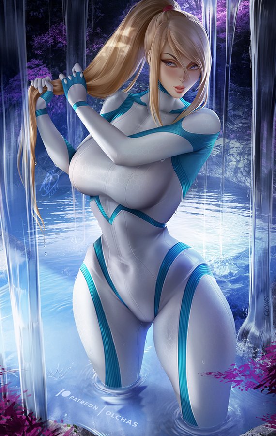 Art Feature: Zero Suit Samus, by @OlchaSArt! Digital highres image (join $20 tier or above, part of a bundle with NSFW content): https://t.co/ZYJSAxJV9D Art Feature: Zero Suit Samus, by @OlchaSArt! Digital highres image (join $20 tier or above, part of a bundle with NSFW content): https://t.co/ZYJSAxJV9D