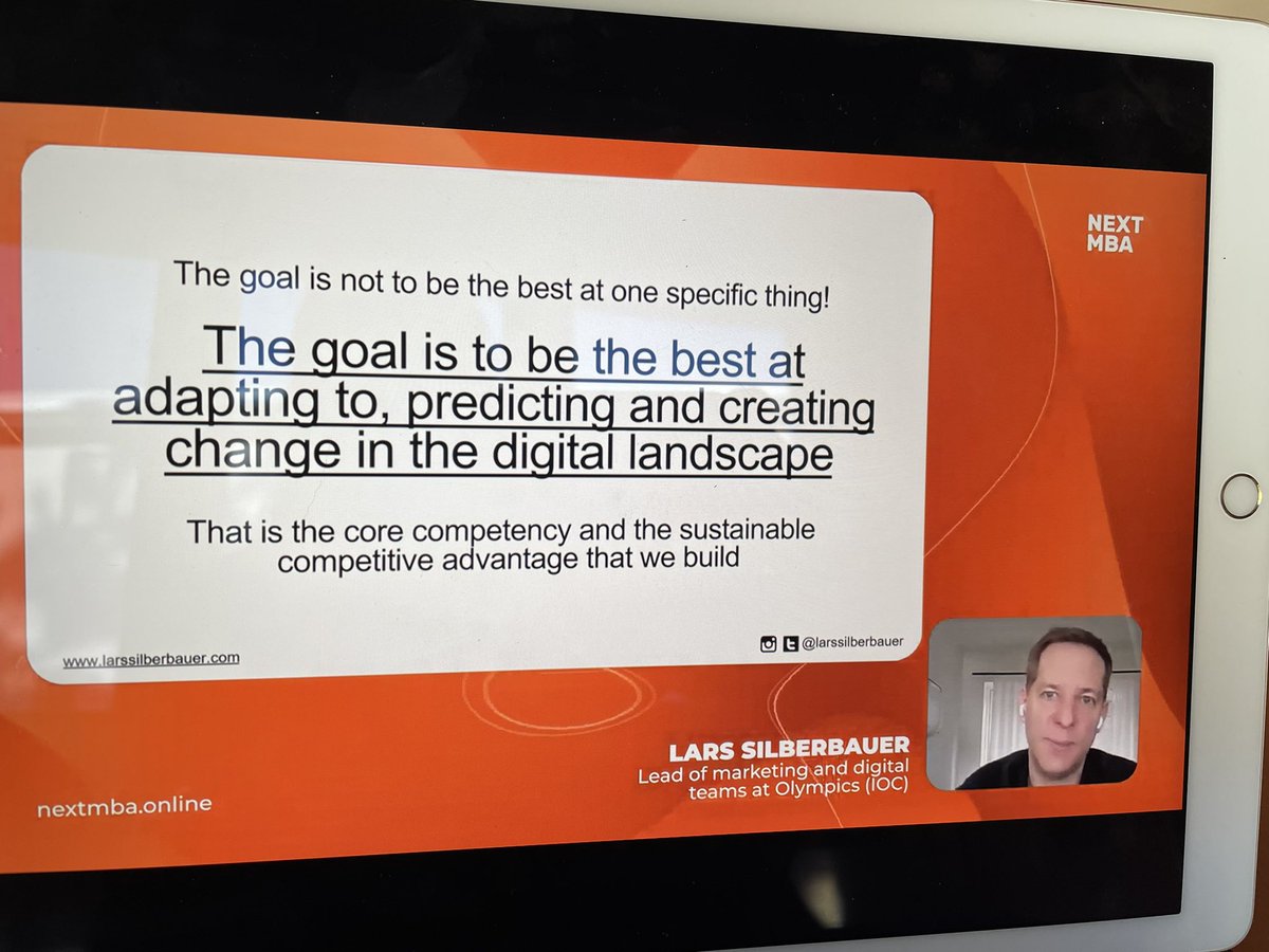 karranfinlay's tweet photo. Absolutely. Really enjoying this presentation from @larssilberbauer in today’s @next_mba #change #digital #marketing #IOC #lego #nextmba https://t.co/EzmyagD0sc
