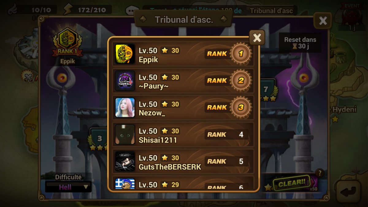 GutsTheBERSERK5's tweet photo. Le grind ne s'arrête jamais !!! #summonerswar_app https://t.co/HsUsWtOvWz