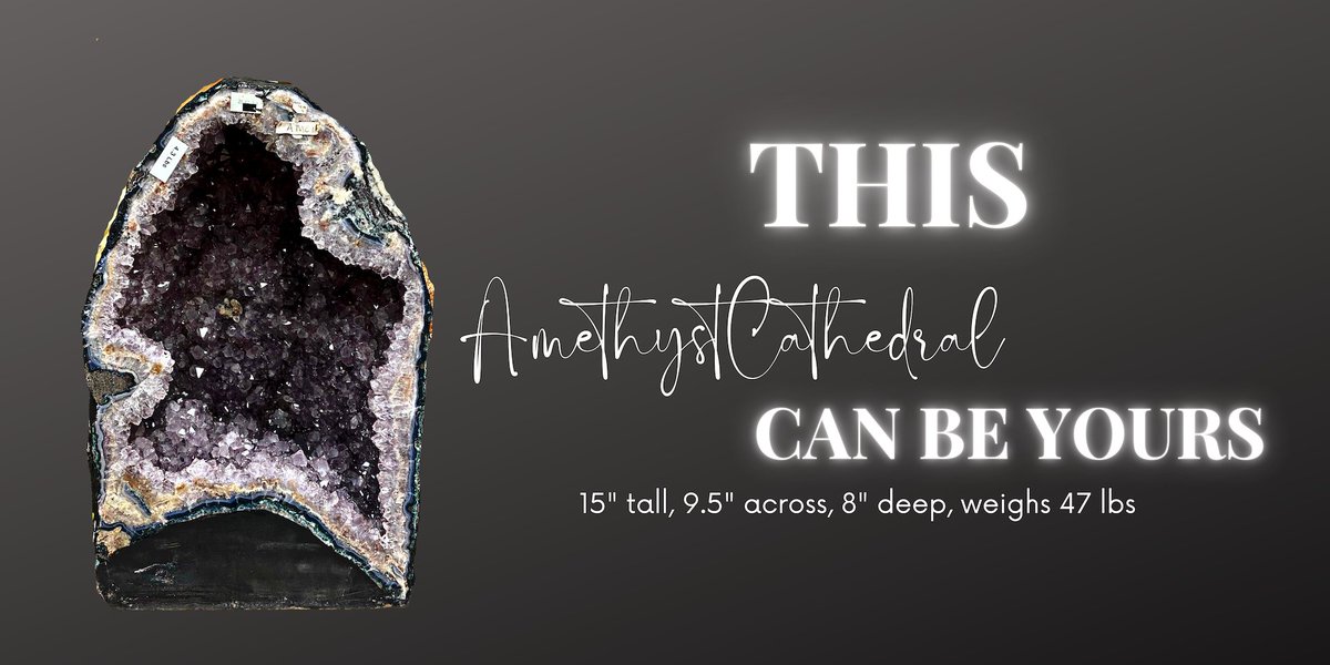 MichalandCo's tweet photo. Michal &amp; Company Tucson Gem Show Giveaway

In honor of my booth at Tucson Gem and Mineral Show 2022, I am giving away a beautiful Amethyst Cathedral! 

Enter my free raffle giveaway!

https://t.co/qlZofwCWDV #giveaway #win #raffle #Contest #Giveaways #GiveawayAlert #ContestAlert https://t.co/fpTCmaDF8r