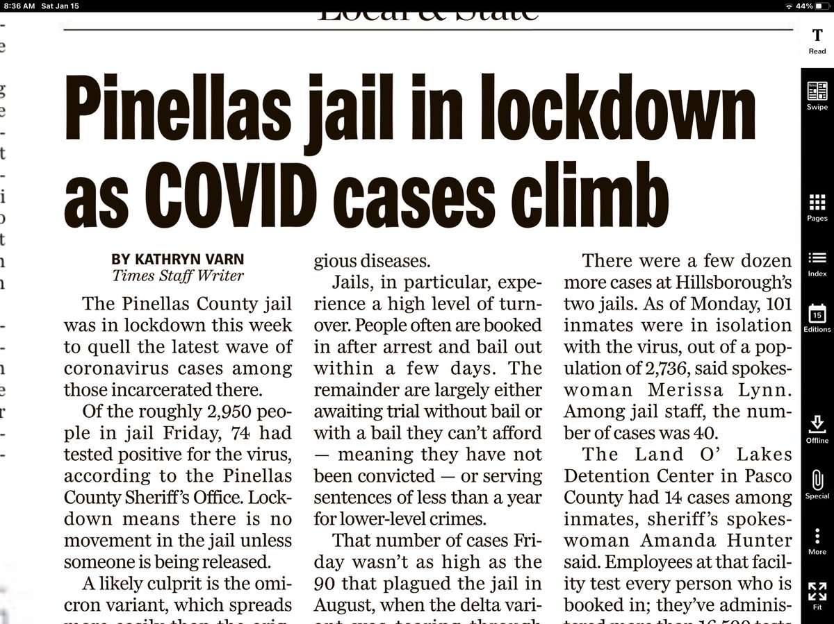 Breed73's tweet photo. Shouldn’t jails always be in lockdown? 🤷🏽‍♂️#dumbheadlines https://t.co/qKSFR5jo7D
