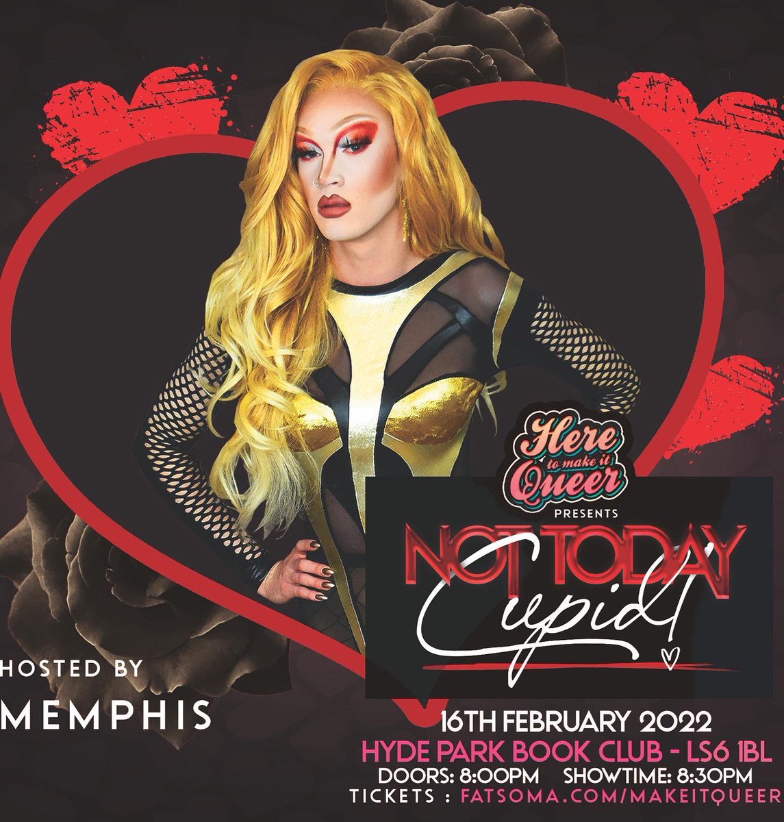 makeitqueer's tweet photo. It’s happening!! Leeds, come out and support your local drag scene and an independent queer events team! ❤️ https://t.co/yHSZmAFGf3… https://t.co/F5BrZ9cTN8