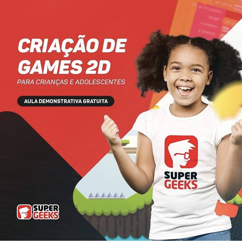 SuperGeeksRP's tweet photo. Imagina seu filho realizando seu próprio game do zero? Nossa escola tem uma metodologia diferenciada para iniciar as crianças no mundo da programação.
Conheça nossos cursos, agende uma aula experimental, clique no link e Viva a Experiência de Ser SuperGeeks!
#SerDevGame #SerDev https://t.co/d79VTZyiCd