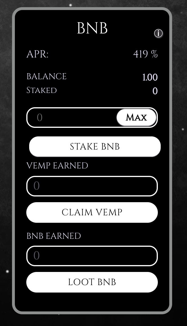 VEMPHorizon's tweet photo. 150 more $BNB in 3 hours… that’s an average of just under 1 #BNB a minute 🤯 

SURELY @cz_binance must have noticed by now? 🤝

vEmpire is ready to raid @thebinancenft &amp; support the @binancechain’s users to access NFTs outside of their price range ⚔️💪🏻 

#metaversefortheusers https://t.co/NiWjH1K8md