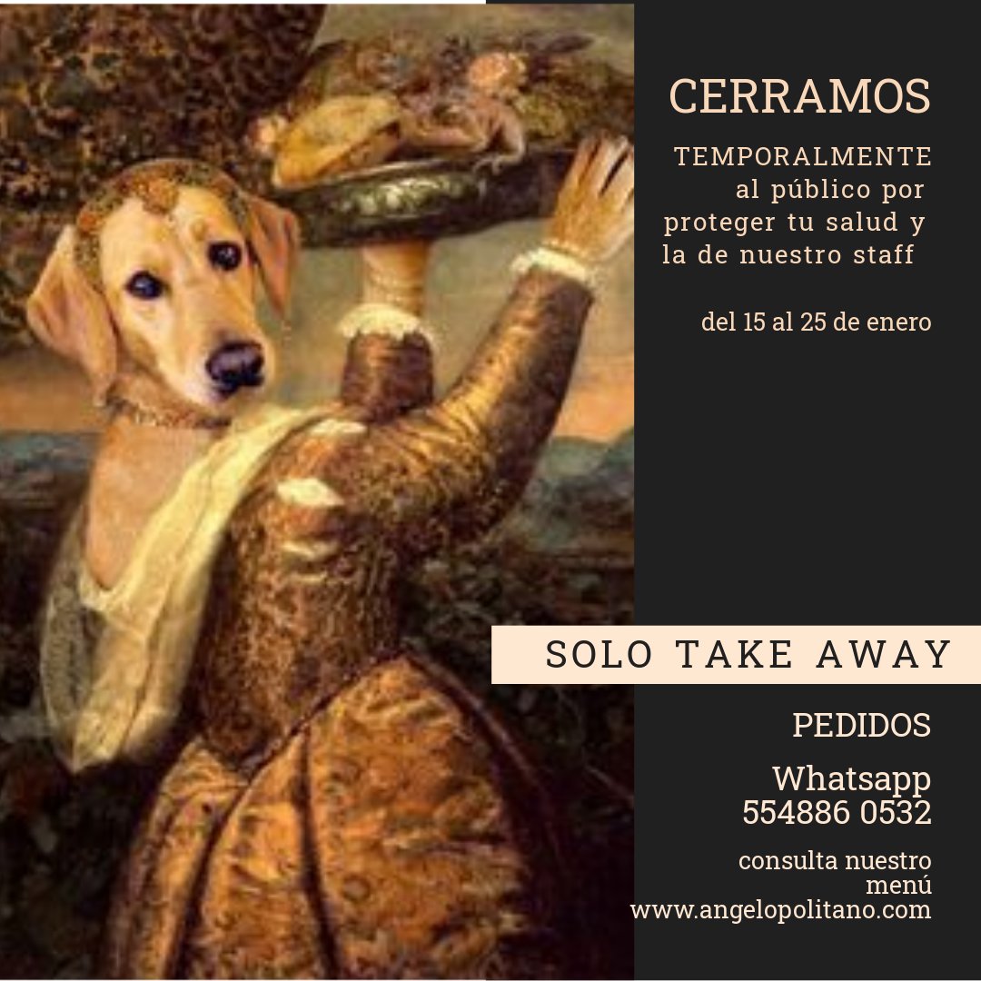 Cerramos temporalmente nuestro servicio al público, con gusto puedes ordenar al 5548860532 con un día de antelación. 
Abrí.os nuevamente el 25 de enero