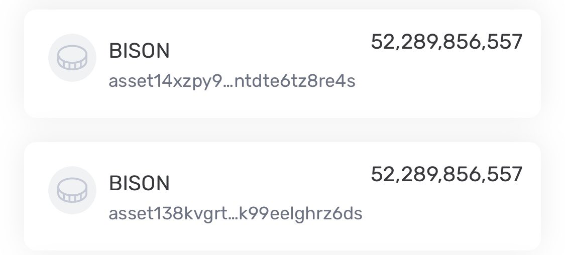 trueident's tweet photo. You all know about Dolly the cloned sheep? Looks like they also managed to clone #bison s …

… in my wallet!!

#bisonreturns @bisoncoin_io #NFTs https://t.co/XDGxRG0OR7