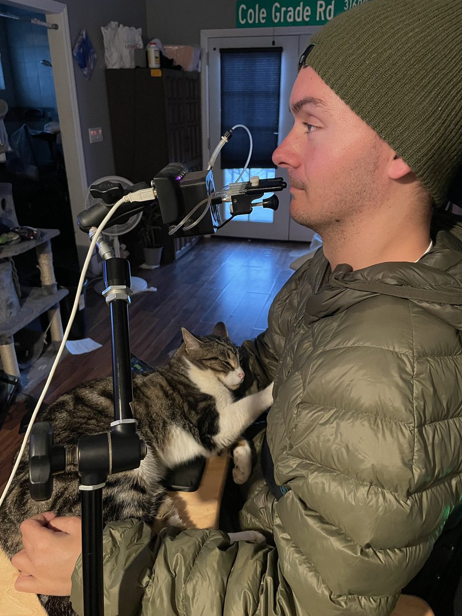 Quadstradamus's tweet photo. Hi, I am a quadriplegic who uses a mouth operated controller to play video games. I stream on twitch hopefully you’ll find this page entertaining and inspiring! #TwitchStreamers #Inspiration #gamer #Xbox #quadgamer #twitch #Livestream  #fun #SupportSmallStreamers #inspirational https://t.co/2707vKm29x