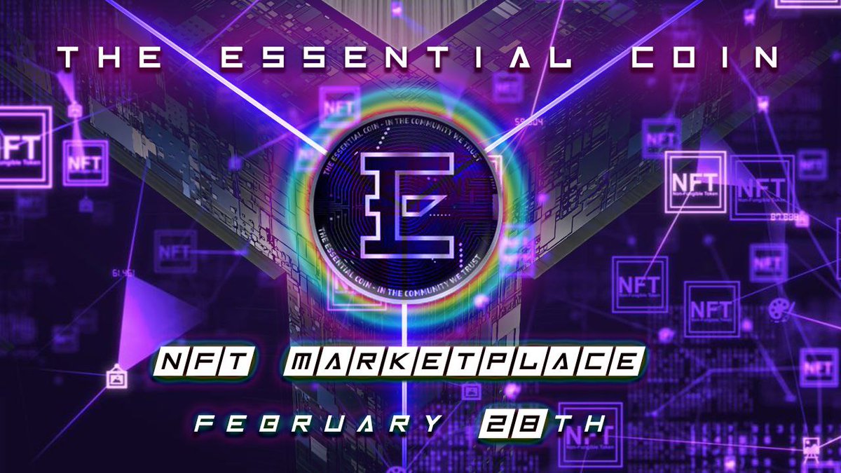 Save The Date (02/28/22) In Your Calendar. @essentialESC Is About To Make History With Our Own NFT Marketplace. The BSC Space Will Never Be The Same Again!!!! <a href="/VitalikButerin/">vitalik.eth</a> <a href="/elonmusk/">Elon Musk</a> <a href="/PancakeSwap/">PancakeSwap</a> <a href="/coingecko/">CoinGecko</a> <a href="/CoinMarketCap/">CoinMarketCap</a> ✅🏛 CONTRACT:0x4c48cca6153db911002f965d22fdefcd95f33be9
