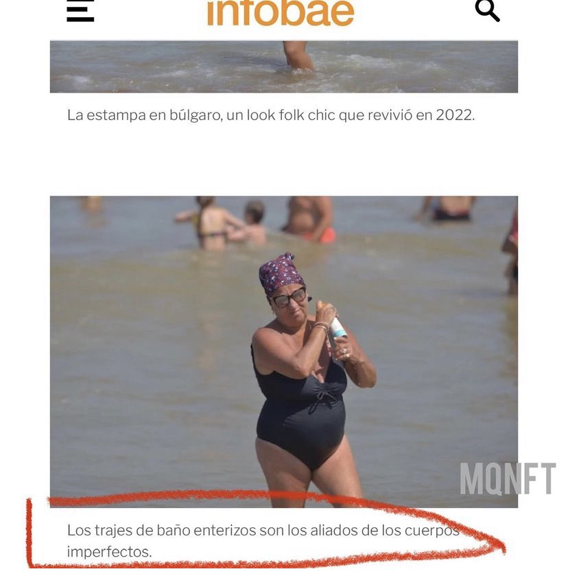 Hartas de esto!!! “Los trajes de baño enterizos son los aliados de los cuerpos imperfectos”. Eso dice el epígrafe. Sí, eso. Gracias a <a href="/mujeresquenofu1/">Mujeresnofuerontapa</a> por hacerlo visible y provocar que tuvieran que cambiarlo. Basta de esta violencia. #hermanasoltalapanza