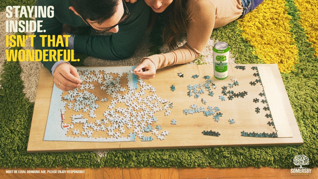 If you’re wondering, we didn’t finish it (the puzzle, not the cider).