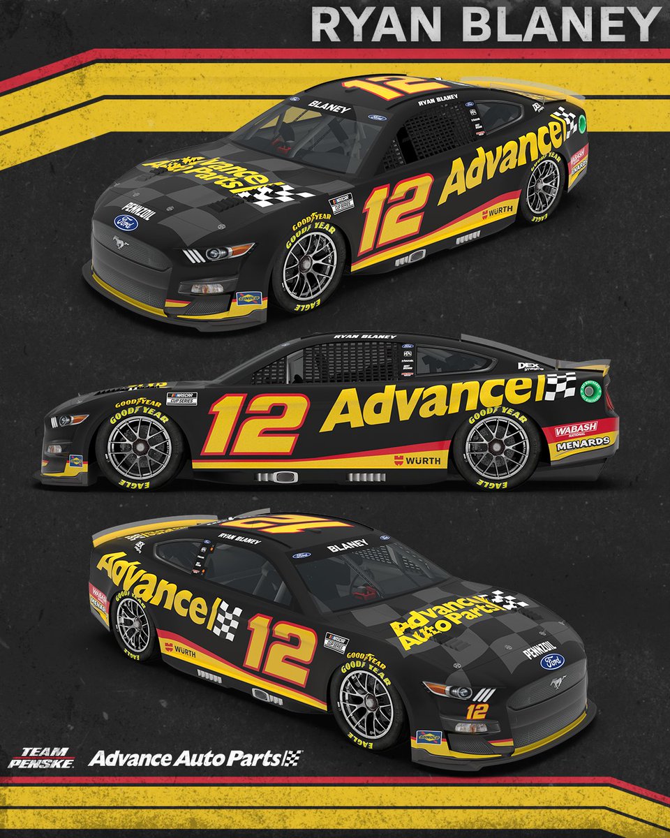 Ryan Blaney's 2022 Advance Auto Parts Scheme r/NASCAR