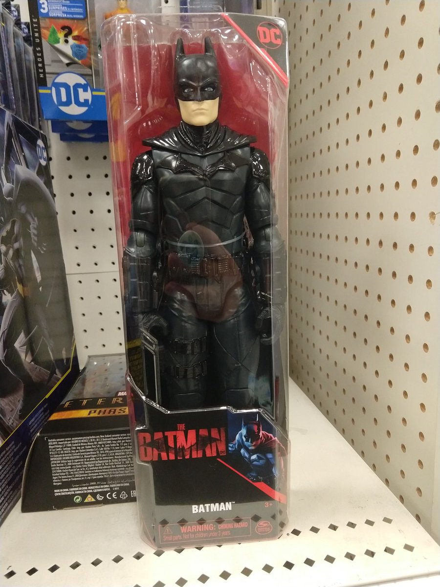 DCSpinMaster's tweet photo. The hunt for The Batman begins! Toys are out now! This is from my local Target in California! https://t.co/I4Vuc4DpJp