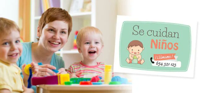 CartelGratis's tweet photo. ¿Cuidas niños? Anúncialo con este ¡Cartel Gratis! listo para imprimir #cuidadorainfantil #niñera #babysitter #bebes #niños #peques #cuidadora #educacioninfantil #aupair https://t.co/omQrGv25tV https://t.co/Y1DdksUnXY