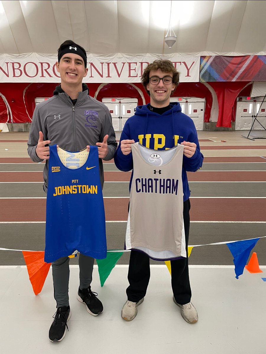 PAStangsTFXC's tweet photo. PORTAGE PROUD! 3 Portage track alums are competing at Edinboro University for an indoor,collegiate track meet! Good luck Tyler Spaid (UPJ), Demetri Miller (UPJ), and Lane Macy (Chatham)🔥🔥 @portagestangs https://t.co/0uZVgSlerr