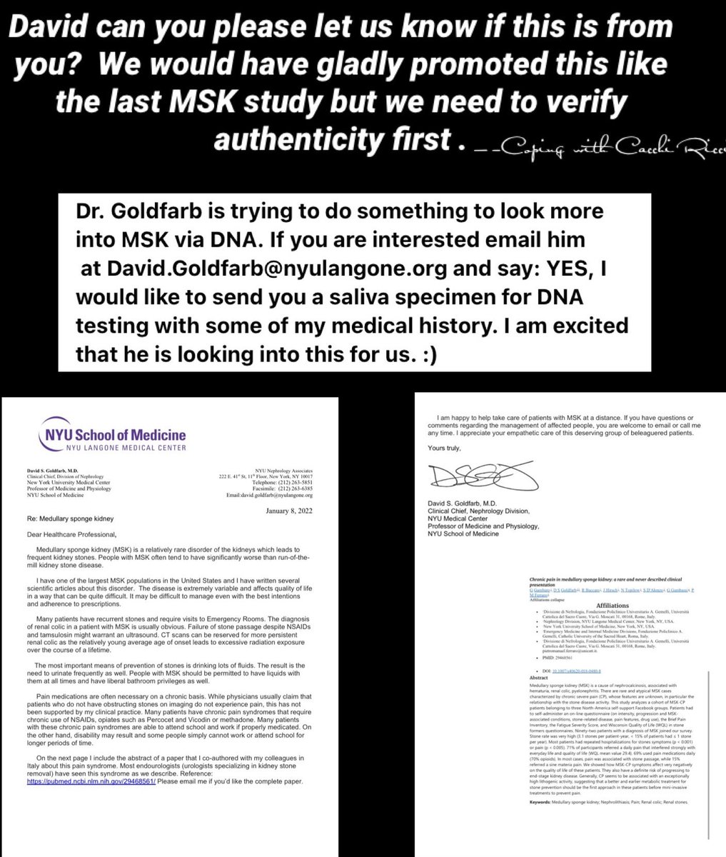 copingwithCR's tweet photo. @weddellite can you please let us know if these are both approved personally by you?  We want to promote the DNA collection however  we do not support MSK patients requiring narcotics/opiates like the last study.  There are other ways to manage stone pain😁 https://t.co/1mSXw3gzqu