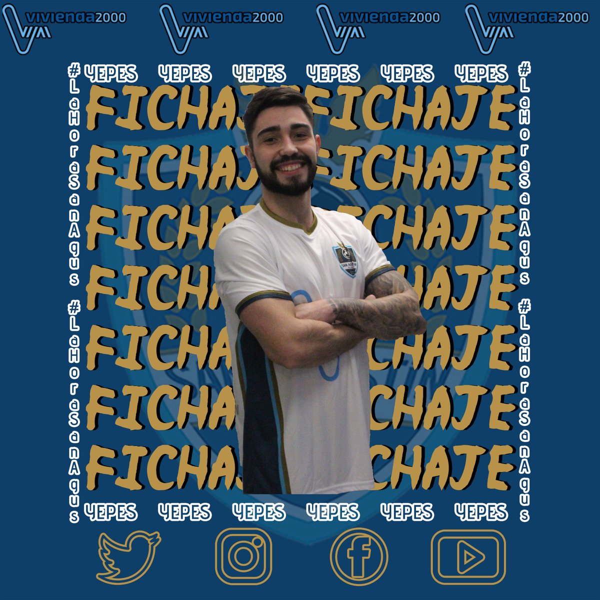 CF_SanAgustin's tweet photo. Primer equipo | 🔥FICHAJE🔥

Sumamos juventud, velocidad y contundencia a nuestra defensa con Yepes (@_danigarcia99 ) . El jugador se puede desempeñar tanto de lateral como de central y pese a tener solo 22 años, cuenta con amplia experiencia en Tercera División.

#LaHoraSanAgus https://t.co/VQmeIuNCfJ