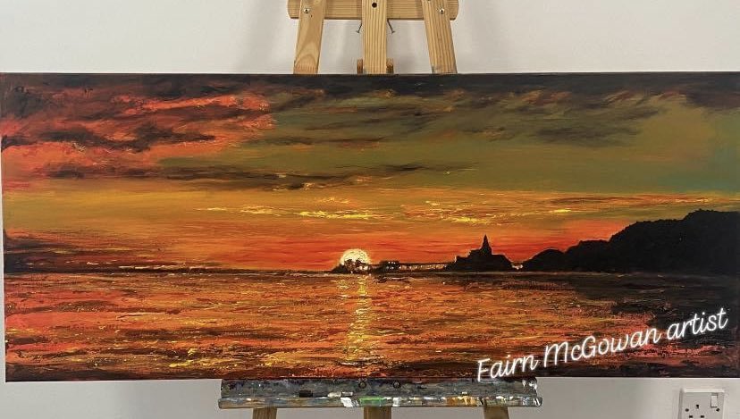 FairnsArtwork's tweet photo. New canvas hand painted seascape piece just finished Of Mumbles bay.

In acrylics @DalerRowney #system3 

#mumbles #artist #supportlocalartists #swansea #dalerrowney 
#SupportSmallBusiness #artistsupportpledge
#canvaspainting #canvasart #mumbleslighthouse #sunset #RetweeetPlease https://t.co/oE7W1KZvmF