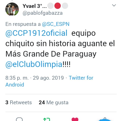 3libertadores79's tweet photo. INTENTARON AMAÑAR UN SORTEO DE 8VOS😂
_
Un dirigente de Cerro Porteño confesó hoy que fue suspendido por intentar amañar los sorteos de octavos de Libertadores en 2019.
_
En 2019 pasaron a cuartos y les tocó River Plate, como siempre se eliminaron: https://t.co/AHj8y7sjn0