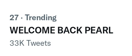 pearlmyidol02's tweet photo. On 27th position with 33k tweets.
Just 2k left guys.
Just focus on retweeting all the tweets.

WELCOME BACK PEARL
#PearlVPuri https://t.co/Yp9m77cnos