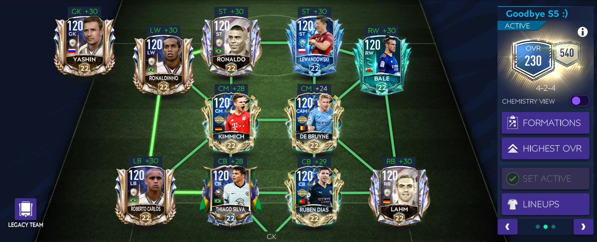 Shandinho10's tweet photo. I know hardly anybody cares by now. Still 🤠 Goodbye FMS5 👋🏼 #fifamobile21 #finalsquad https://t.co/CHW8TP8OAB