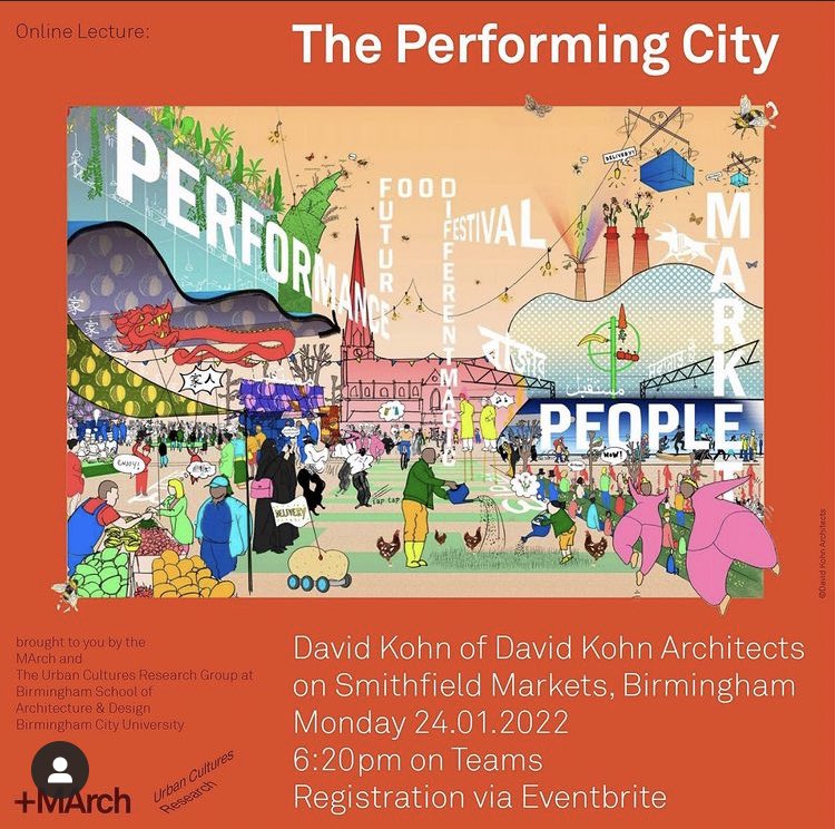 On Monday 24.01.22 <a href="/urban_cultures/">Urban Cultures</a> &amp; <a href="/BCU_BSoAD/">Birmingham School of Architecture and Design</a> welcome  <a href="/officeDKA/">DavidKohnArchitects</a> to close our <a href="/BirminghamMArch/">Birmingham MArch</a> course symposium. They will be discussing their ongoing work with <a href="/eprjcts/">Eastside Projects</a> at Smithfield Markets in Birmingham for @Lendleaseuk. Sign up via Eventbrite: eventbrite.com/e/bsoad-march-…