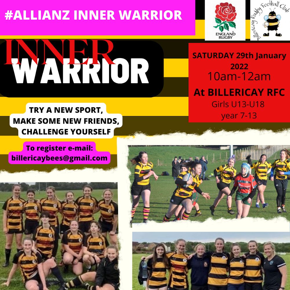 Billericaybees's tweet image. Saturday 29th. 10 -12.
Our first 'Inner Warrior' session aimed at teaching the basics to any girls year 7 to 13.

Spread this poster everywhere please.