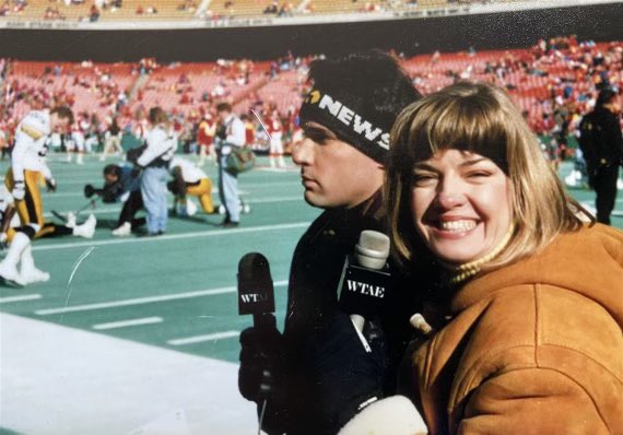 Sally Wiggin (@wiggin_sally) on Twitter photo 28 years ago today, covered my first <a href="/steelers/">Pittsburgh Steelers</a> playoff game as co-host of <a href="/WTAE/">WTAE-TV Pittsburgh</a> then #SteelersPrimetime. <a href="/Chiefs/">Kansas City Chiefs</a> at #ArrowheadStadium. <a href="/Tony_Zarrella/">Tony Zarrella</a> hosted with me! 9 degrees! 28 years ago today, covered my first <a href="/steelers/">Pittsburgh Steelers</a> playoff game as co-host of <a href="/WTAE/">WTAE-TV Pittsburgh</a> then #SteelersPrimetime. <a href="/Chiefs/">Kansas City Chiefs</a> at #ArrowheadStadium. <a href="/Tony_Zarrella/">Tony Zarrella</a> hosted with me! 9 degrees!