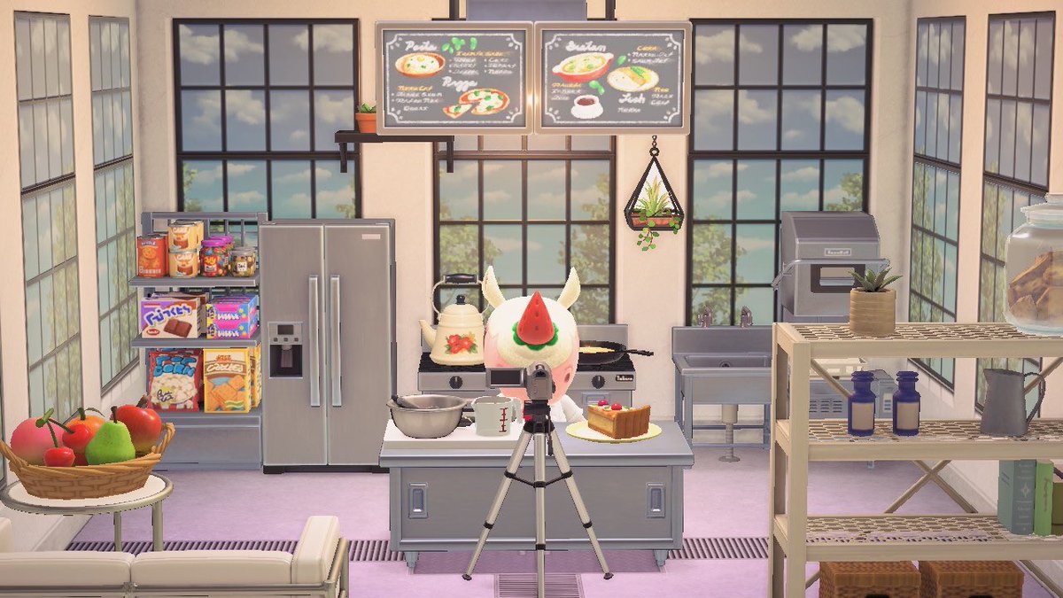 CROSSMATICA's tweet photo. Welcome to Merengue’s baking channel #AnimalCrossing  #ACNH #NintendoSwitch #どうぶつの森  #あつまれどうぶつの森 https://t.co/CtTFw5gKpF