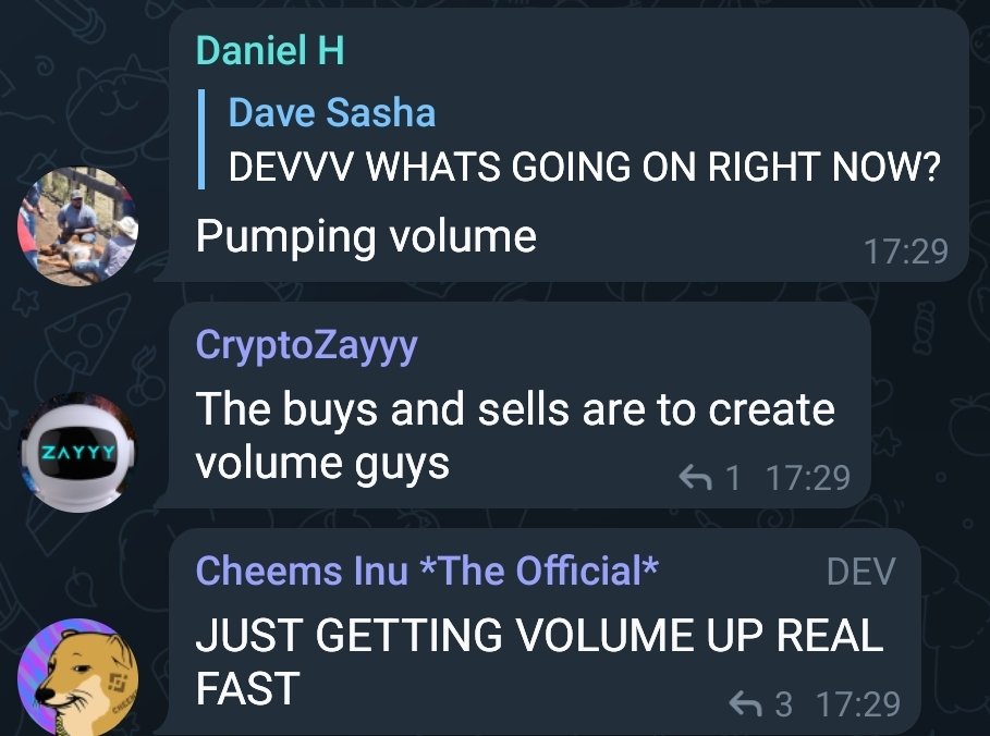 Incredible to watch <a href="/1goonrich/">Quasar.Exe</a>  astroturf the $cinu liquidity, while staring the "community" in the face and saying it's normal. These poor holders are going to be left with the heaviest bags.

#memecoin #rugpull #BSCGems #CHEEMSINUARMY #CheemsInu